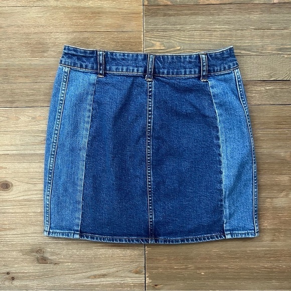 Madewell Straight Denim Mini Skirt: Pieced Edition - Picture 5 of 8